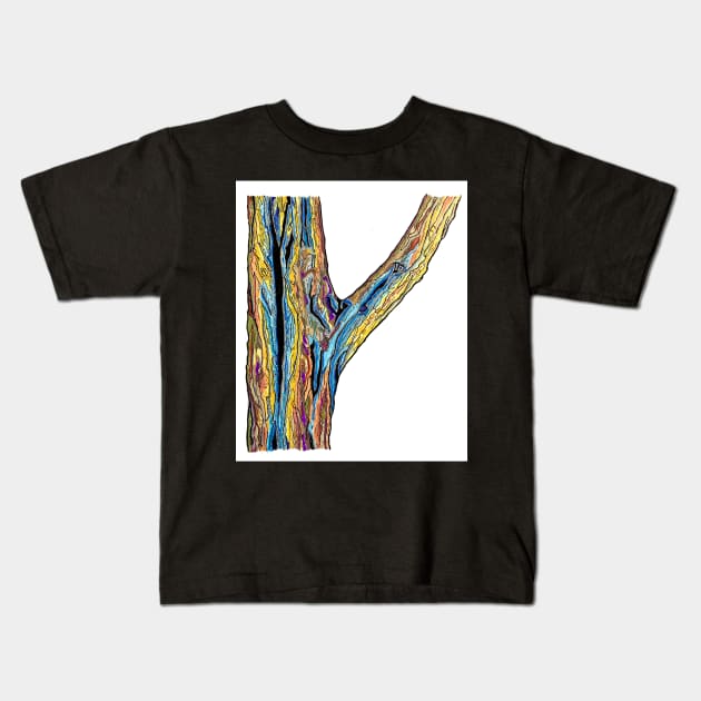 Locust Trunk Kids T-Shirt by JimLorman